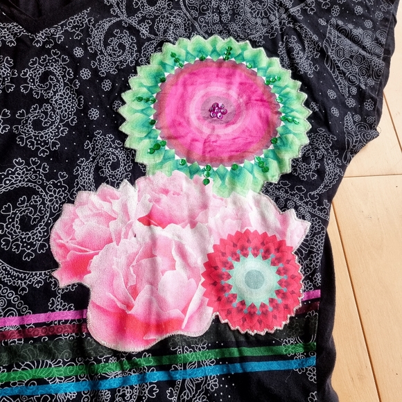 Desigual Kimono Sleeve Top - Picture 2 of 8